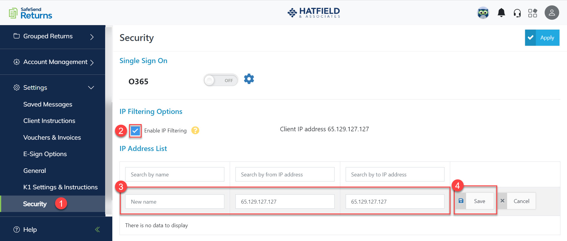 IP Restriction – SafeSend Returns