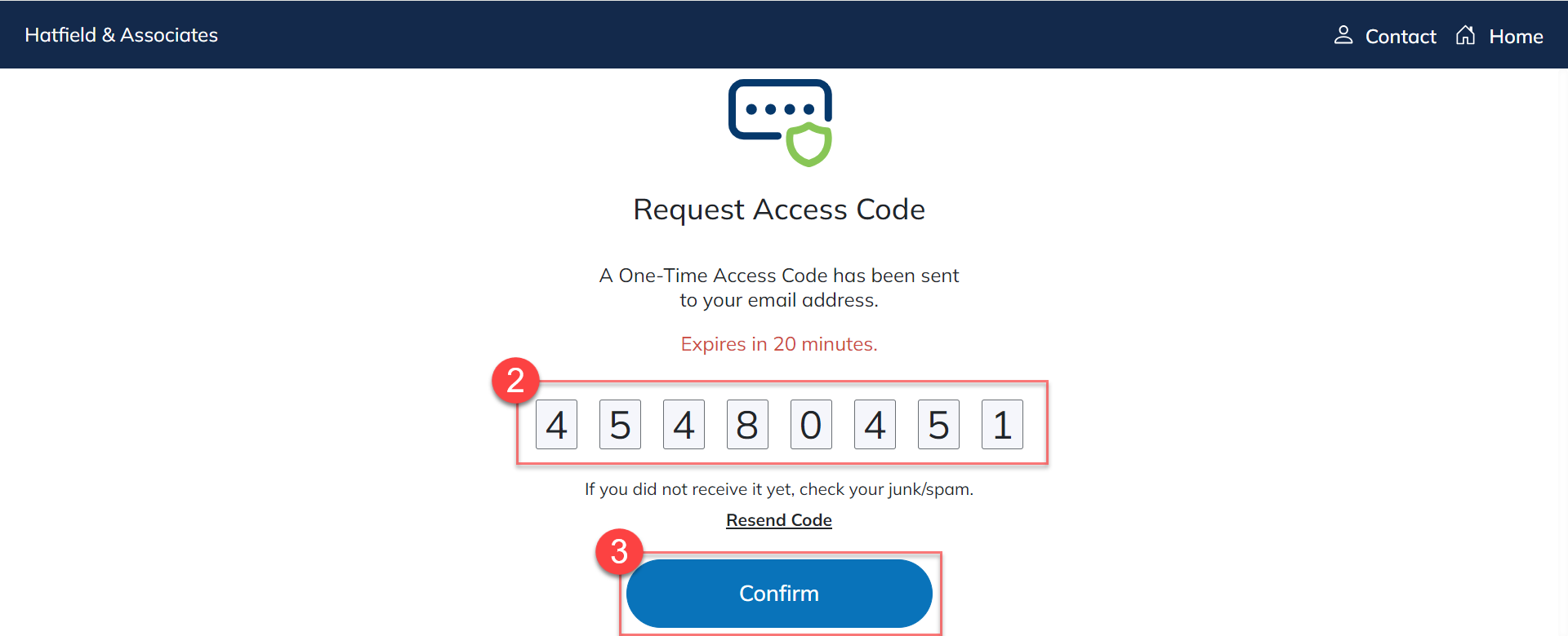 Enter access code.png