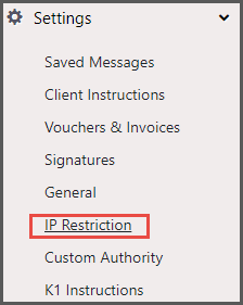 IP Restriction – SafeSend Returns