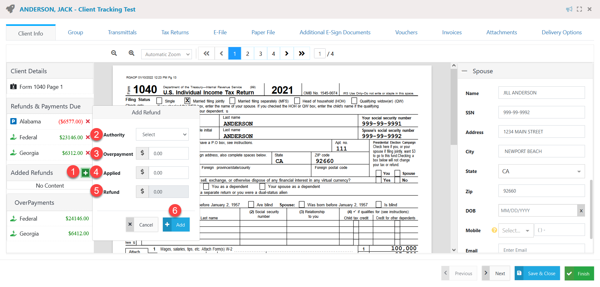 Processing a Return – SafeSend Returns